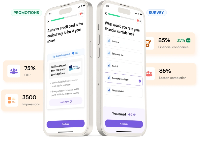 Add Surveys and Product Nudges